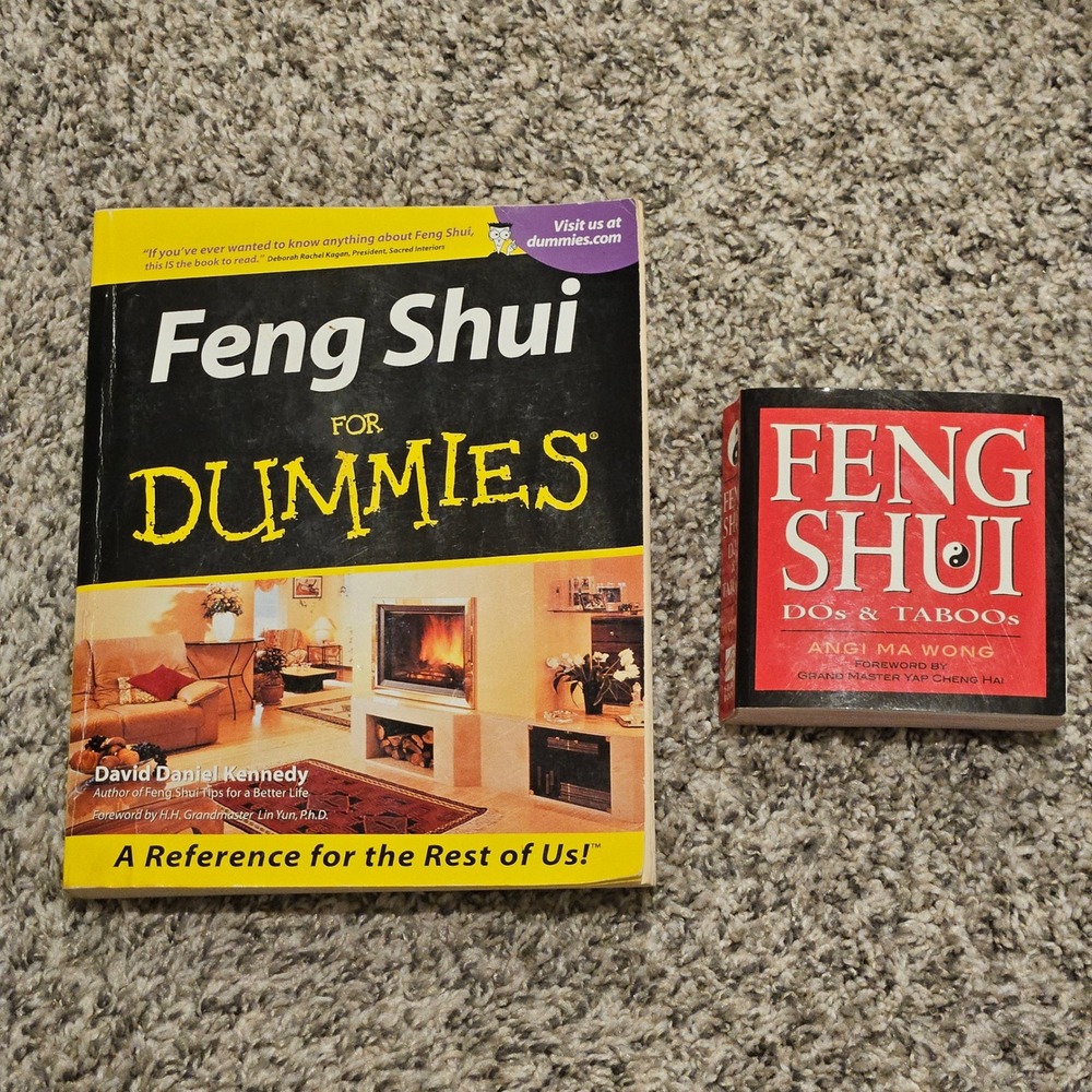 For Dummies Book Set Feng Shui Dos & Taboos Kennedy Wong Home Decor Reference